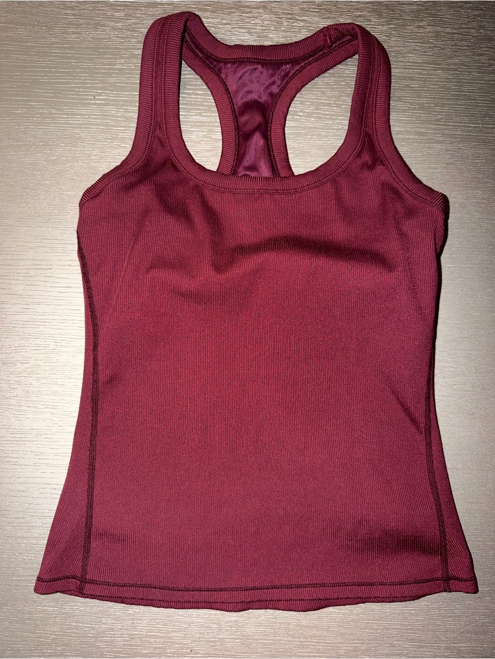 ALO Yoga Maroon Racerback Tank Top